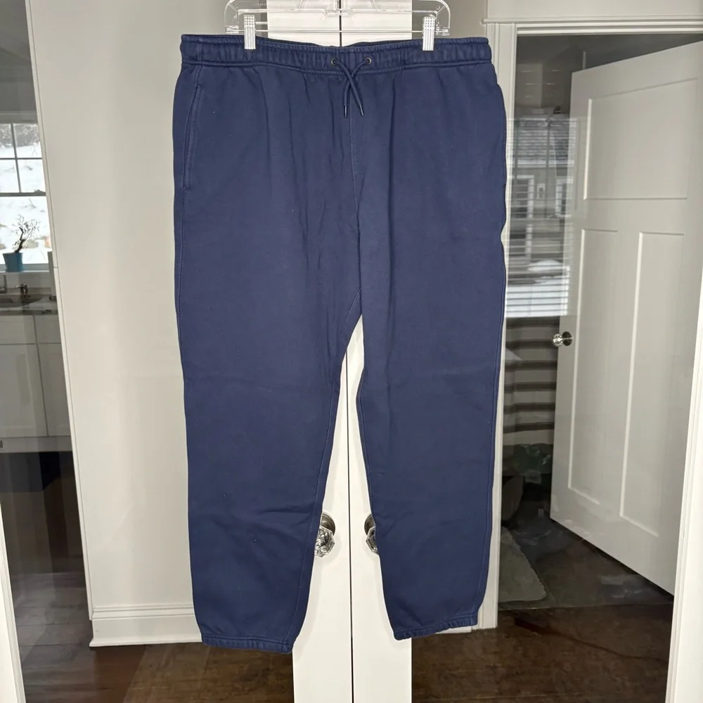 NWT J. Crew Tall Heritage 14 oz. Fleece Sweatpant Navy Blue